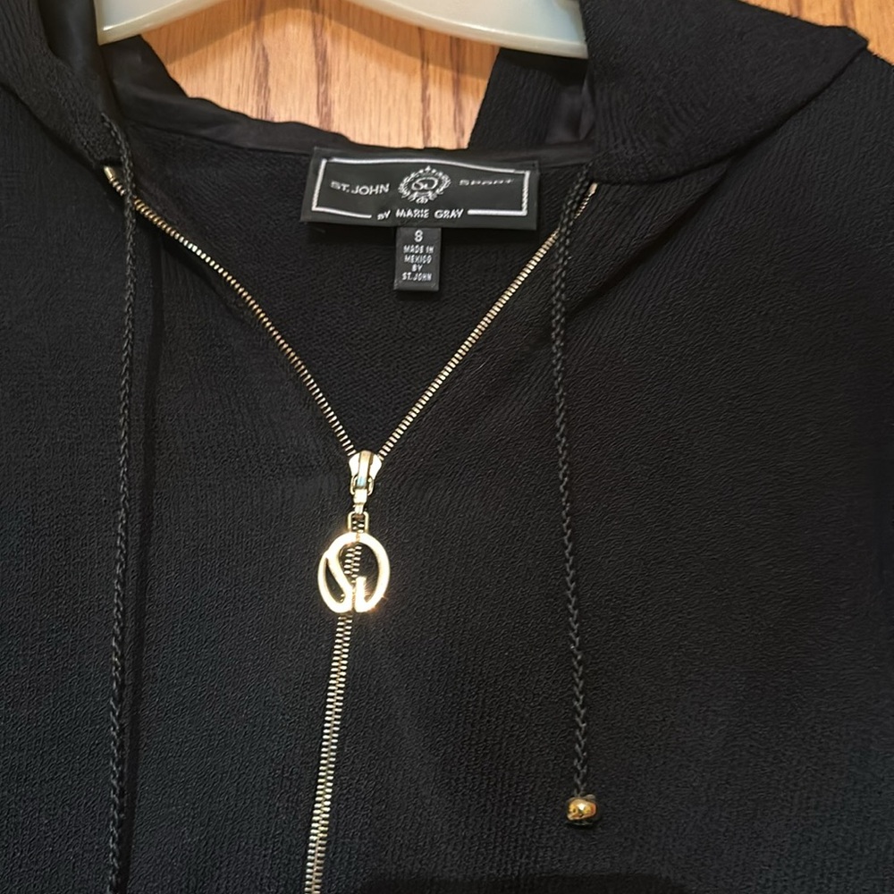 St John sport jacket black & Gold hardware